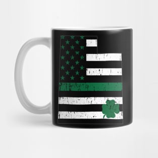 St Patricks Vintage Utah Irish USA Flag Mug